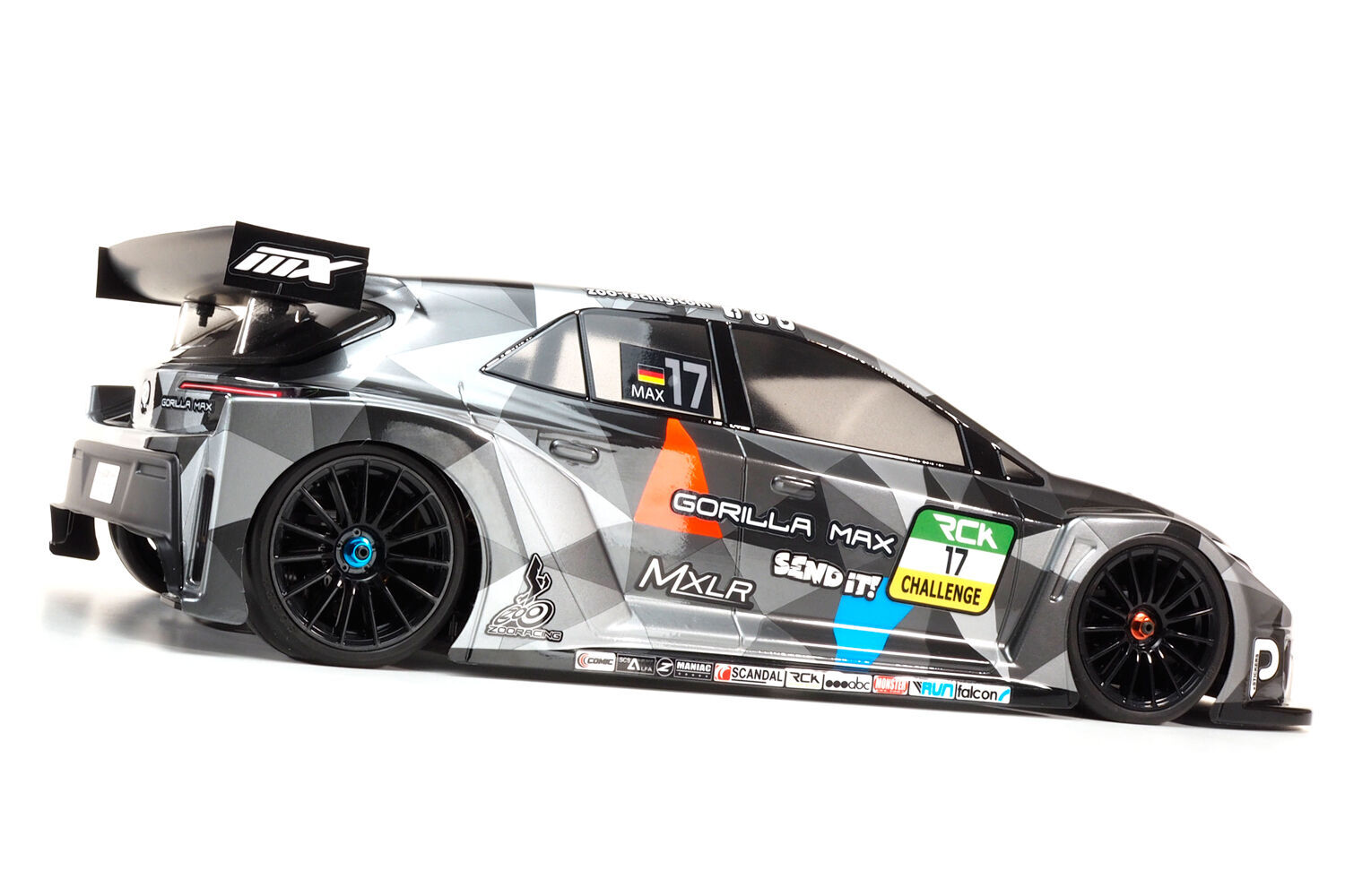 ZR-0017-05-ZooRacing-Gorilla-MAX-110-FWD-Car-190mm-Karosserie-unlackiert-0-5mm-ULTRALITE zr-0017-05-zooracing-gorilla-max-110-fwd-car-190mm-karosserie-unlackiert-0-5mm-ultralite
