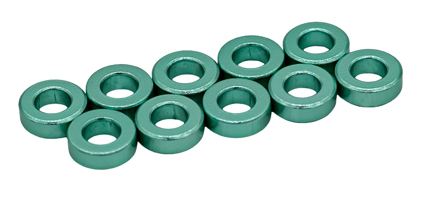 MR33 Aluminium Unterlegscheiben 3,0 x 5,7 x 2,0mm - Mint (10)