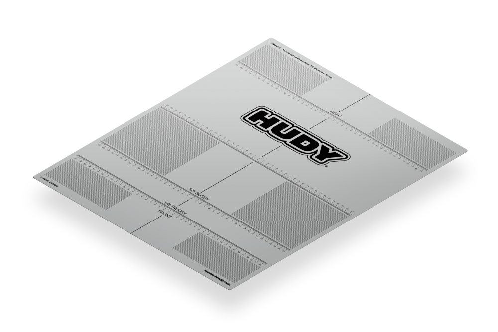 HU-108213 HUDY Setup Board Aufkleber für 1:8 Offroad & Truggy (449 x 562mm)