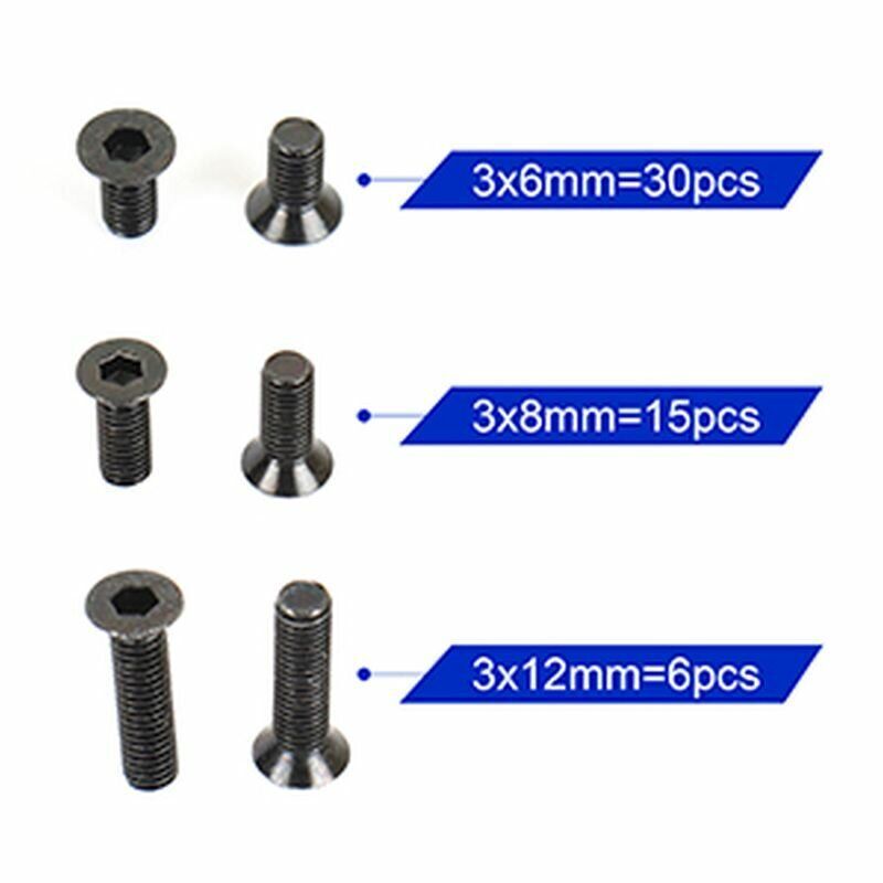 ARC A10-25 3mm Schraubenset Flach (51)
