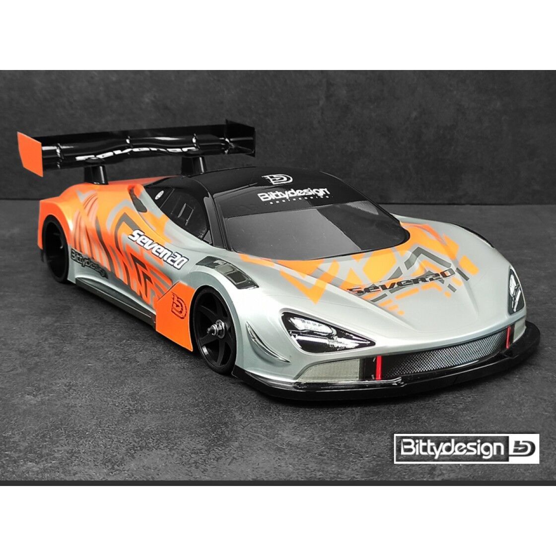 Bittydesign Seven20 GT12 Karosserie 1:12 Pan Car (unlackiert) Lightweight