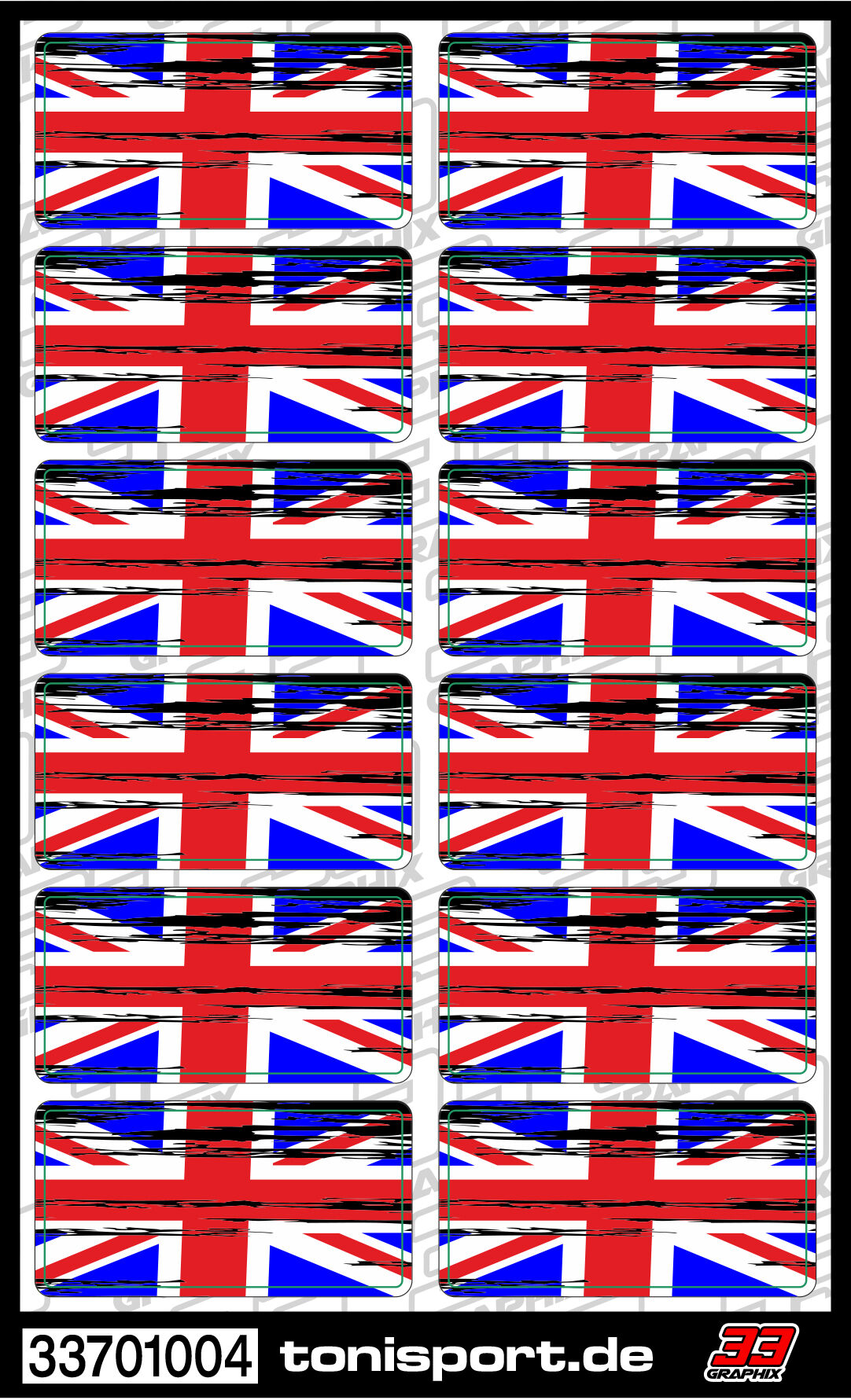 33Graphix Winglet Flag Sticker - Great Britain (12)