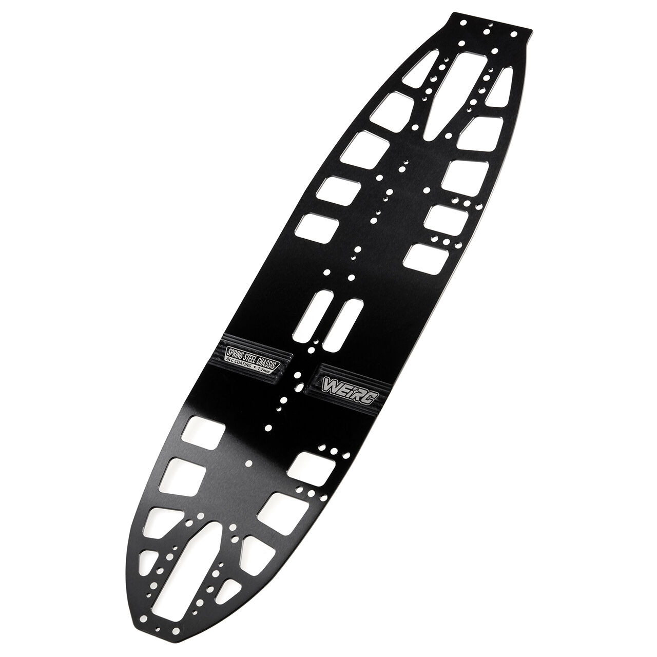 WeiRC DLC Stahl Chassis 1,2mm für Schumacher Mi9 (160g) - Schwarz