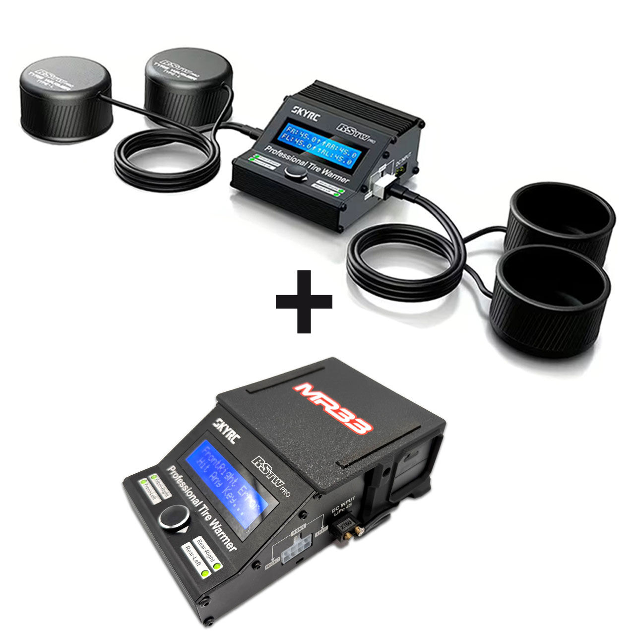 SkyRC Racing Star Reifenheizdecken 1:10 - Schwarz + MR33 Tire Warmer PLUS+