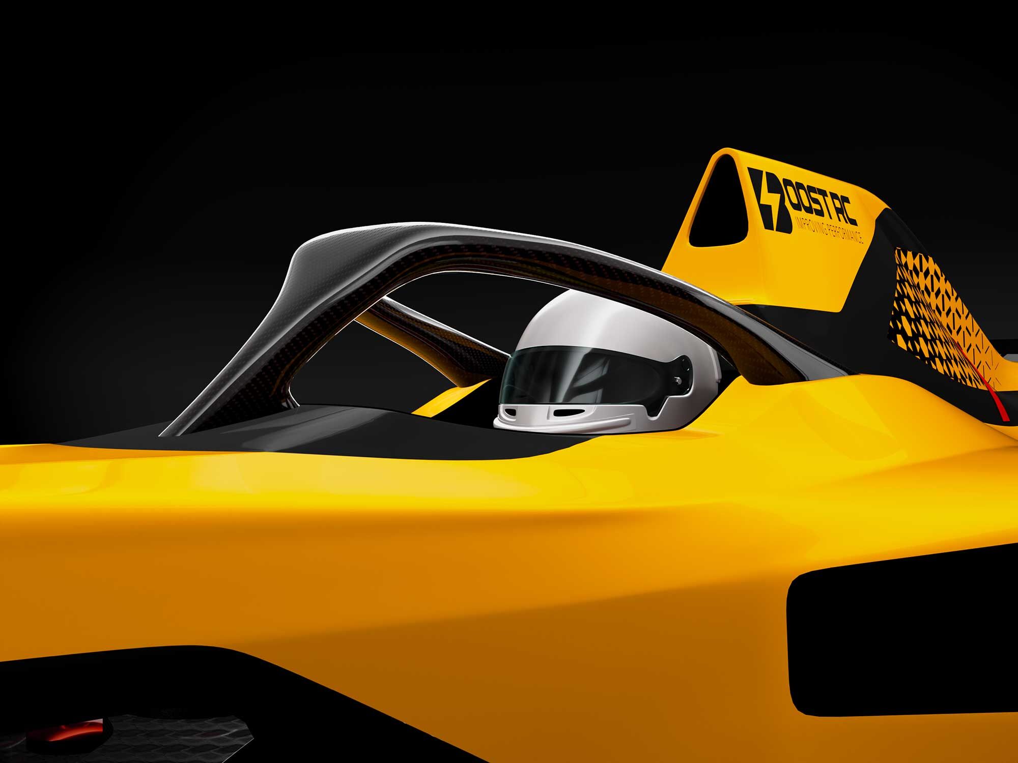 Boost RC F1 Halo und Helm Set (unlackiert)