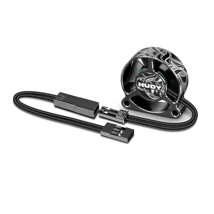 HUDY Aluminium Cooling Fan 30mm - 2-Loch Befestigung Seitlich