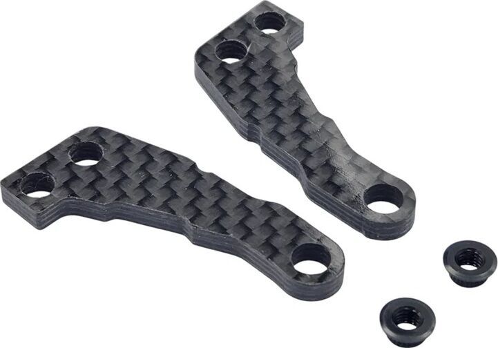 RC MAKER SP1 Carbon Front Steering Arms -2mm Short Wheelbase (2)