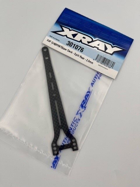 XRAY X4F Kohlefaser Topdeck Geteilt Hinten 2,0mm