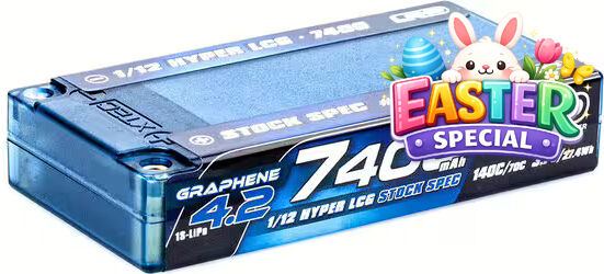 LRP Graphene-4.2 Hyper LCG 1:12 Stock Spec LiPo Akku 7400mAh 3.7V 120C/60C
