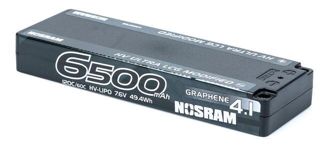 NOS-999758-Nosram-Graphene-4-1-6500mAh-HV-Ultra-LCG-Modified-LiPo-7-6V-120C60C-237g nos-999758-nosram-graphene-4-1-6500mah-hv-ultra-lcg-modified-lipo-7-6v-120c60c-237g
