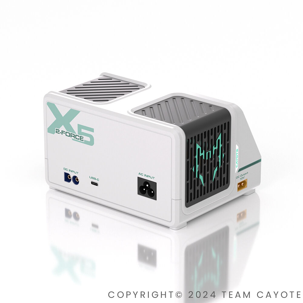 CYEG1021 CAYOTE 2-Force X5 Ladegert (EU Version) incl. 2 XT90 Ladekabel (4) CYEG1021 CAYOTE 2-Force X5 Ladegert (EU Version) incl. 2 XT90 Ladekabel (4)