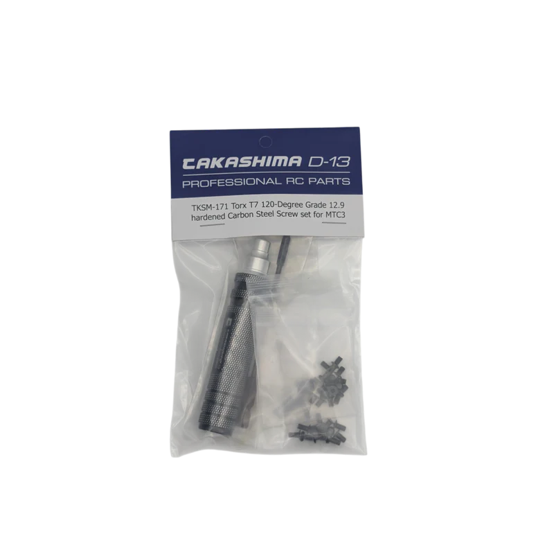 Takashima D-13 TORX T7 Screw Set 120° for Mugen MTC-3 Chassis (incl. Screwdriver)