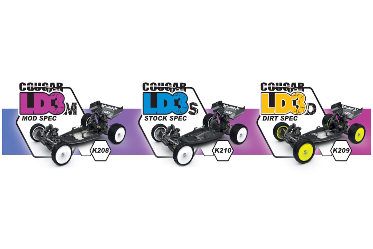 SCH-K208 Schumacher Cougar LD3M Mod Spec 1-10 Buggy Baukasten (9)