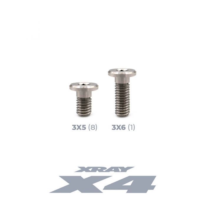 OfficinaRC Titan UFS Topdeck Schrauben für Xray X4