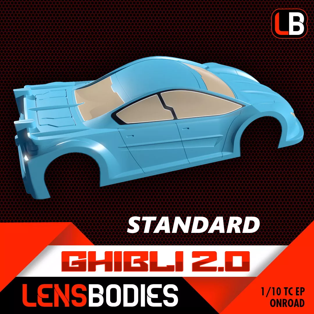 Lens Bodies Ghibli 2.0 Tourenwagen Karosserie 1:10 (unlackiert) - Standard