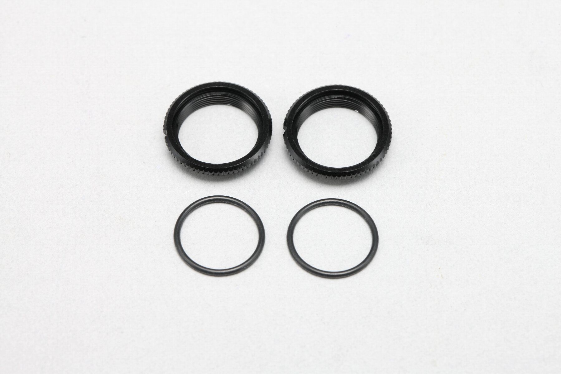 Yokomo BD11 Dämpfer Rändelmutter + O-Ring (2)