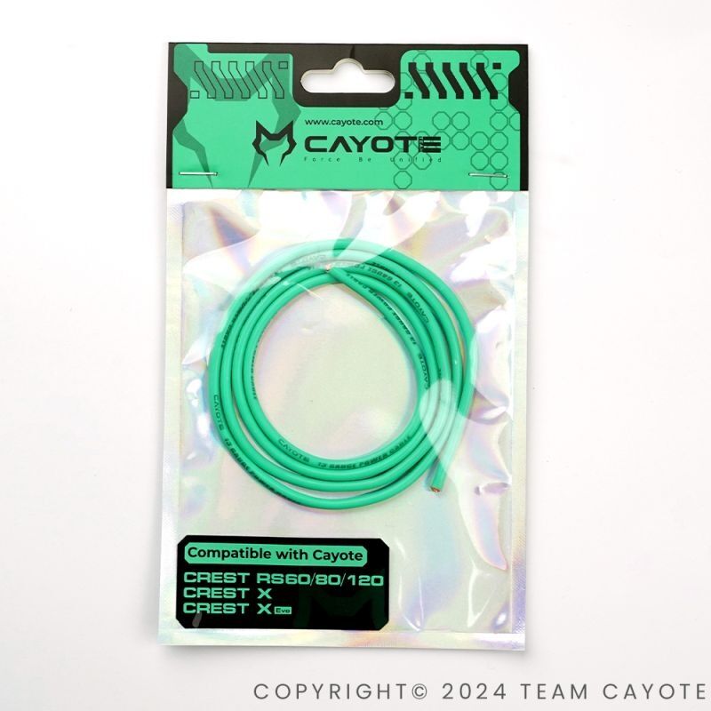 CA-CYECW06 CAYOTE 13AWG Silikonkabel (100cm)- Aurora Grn 1