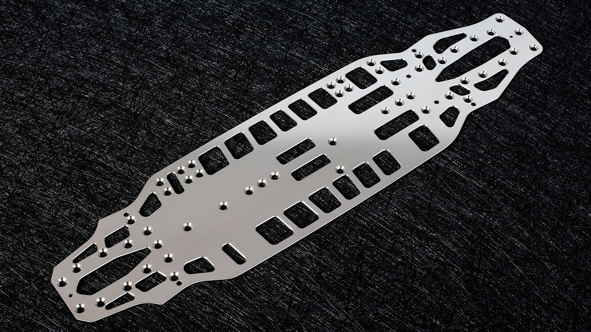 WEI-SC-TRF WeiRC Stahl Chassis 1,2mm fr Tamiya TRF-421 (142g) 1