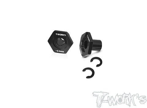 T-Work`s 6mm Radmitnehmer -0,5mm für Xray X4 (2)