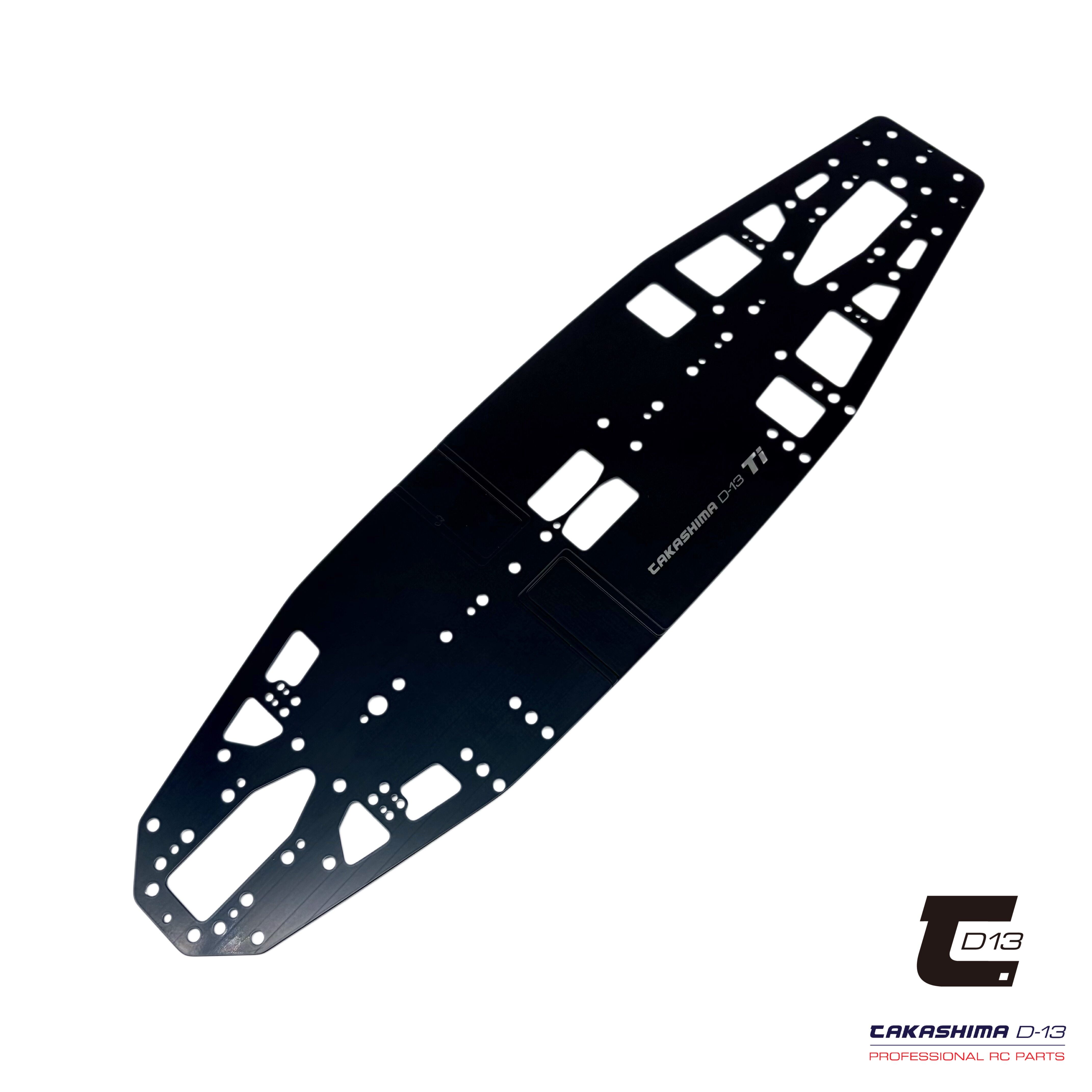 Takashima D-13 Titanium Chassis 1.5 mm for Schumacher Mi10 (122g) – Black
