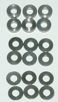 Schumacher Eclipse 6 Aluminum Washer M3x7mm 0,5/1,0/2,0mm (18)