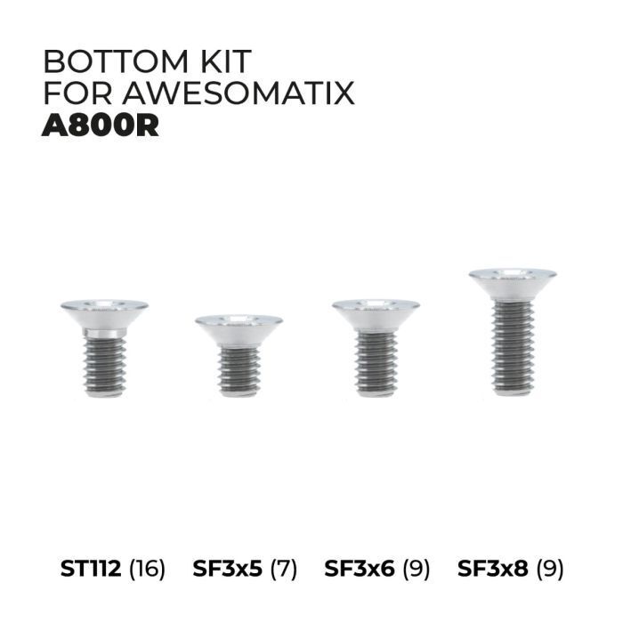 OfficinaRC Titan SFS + Zentrierungs Schrauben Set für Awesomatix A800R (41)