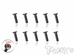 T-Work´s 64 Titan Super Thin Countersunk Hex Screw M3 x 10mm (10)