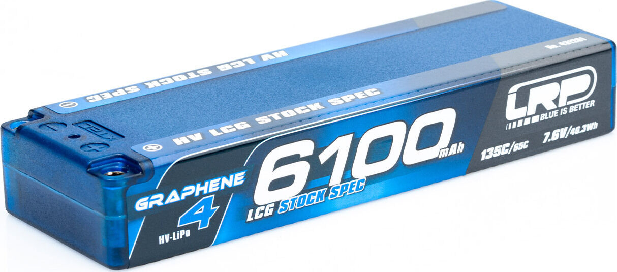 LRP Graphene-4 6100mAh 7.6V 135C/65C HV LCG Stock Spec LiPo Akku - 273g