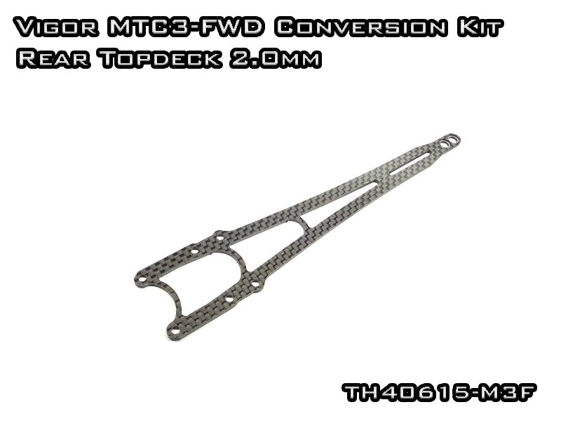 Vigor Kohlefaser Topdeck Hinten für Mugen MTC-3 FWD Conversion Set (1)