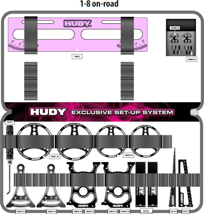 199231-HUDY-Setup-System-Tasche-fuer-18-Onroad 199231-hudy-setup-system-tasche-fuer-18-onroad