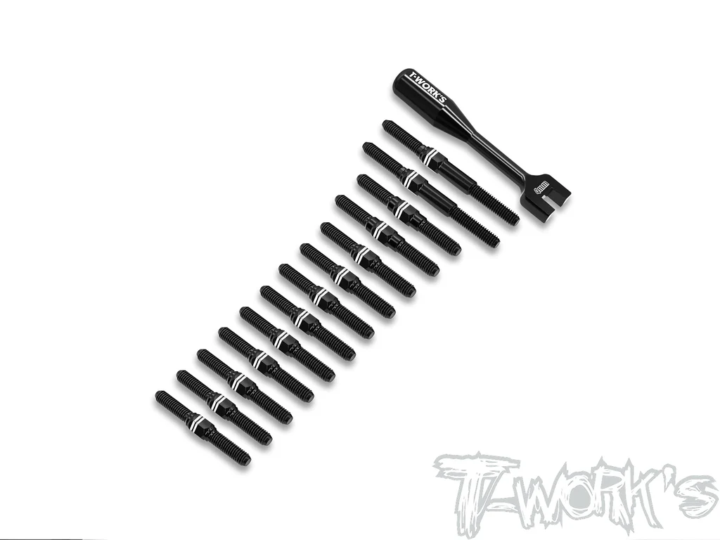 T-Work´s 64 Aluminium Turnbuckle Set for Xray X4-2025 - Black