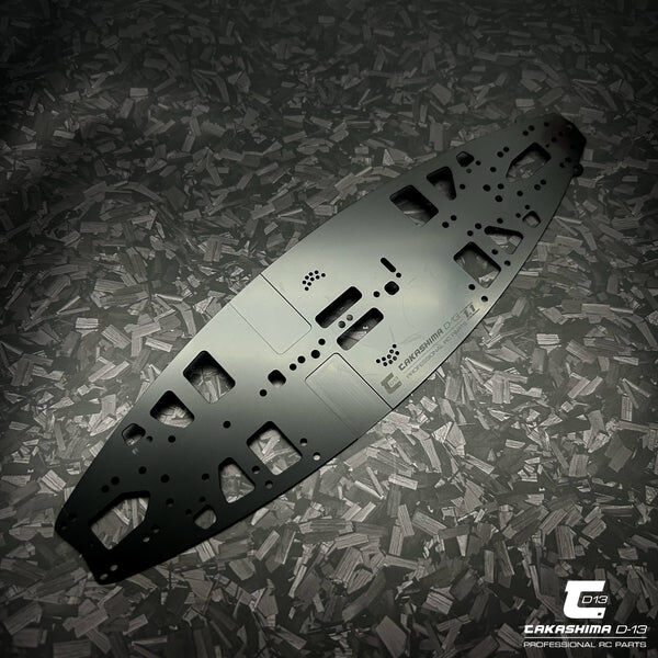 Takashima D-13 Stahl Chassis 1,1mm für Mugen Seiki MTC-3 (137g)