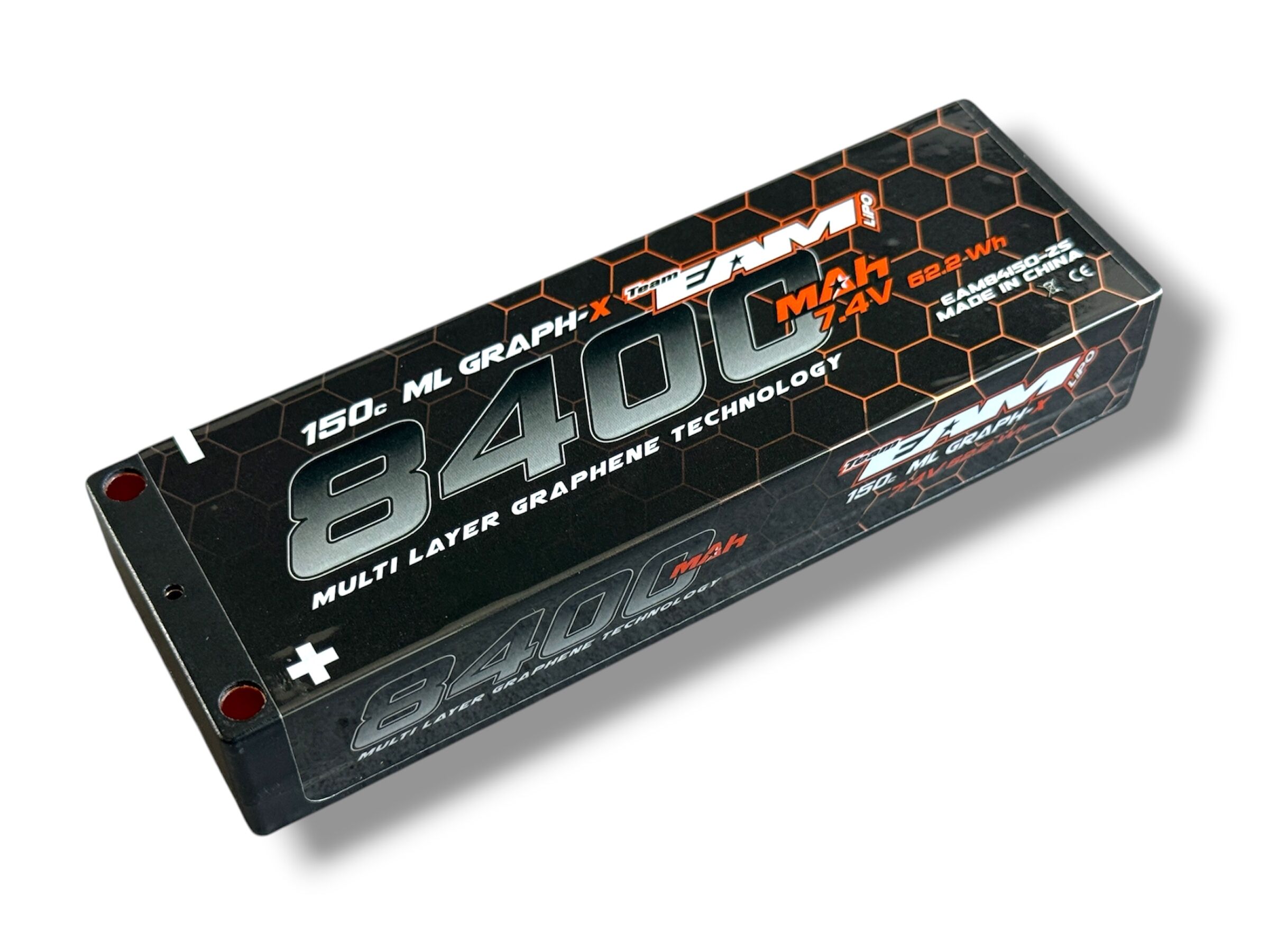 Team EAM - Multi Layer Graph-X 8400mAh Battery - 150C - 7.4V - 326g - 25mm - 2S LiPo