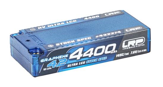 LRP Graphene-4.2 4400mAh 7.6V 145C/70C HV Ultra LCG Stock Spec Shorty Battery - 174g