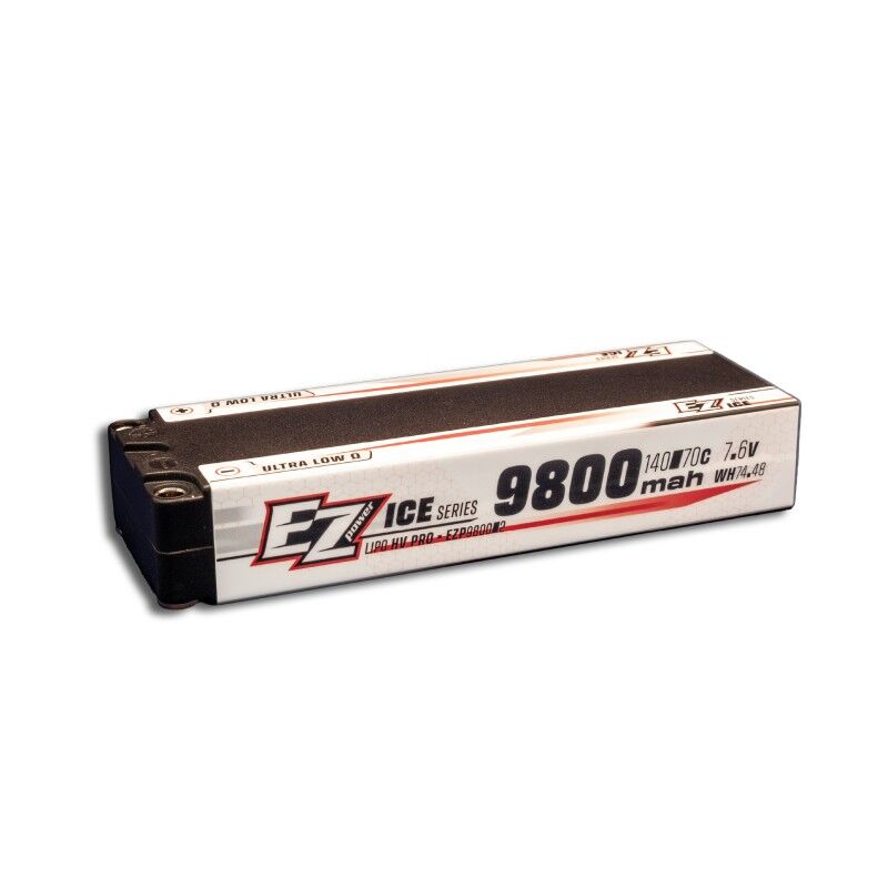 EZ Power Lipo 9800mah Long Run 7,6v 2s 140/70c HV PRO Ice Series - 5mm