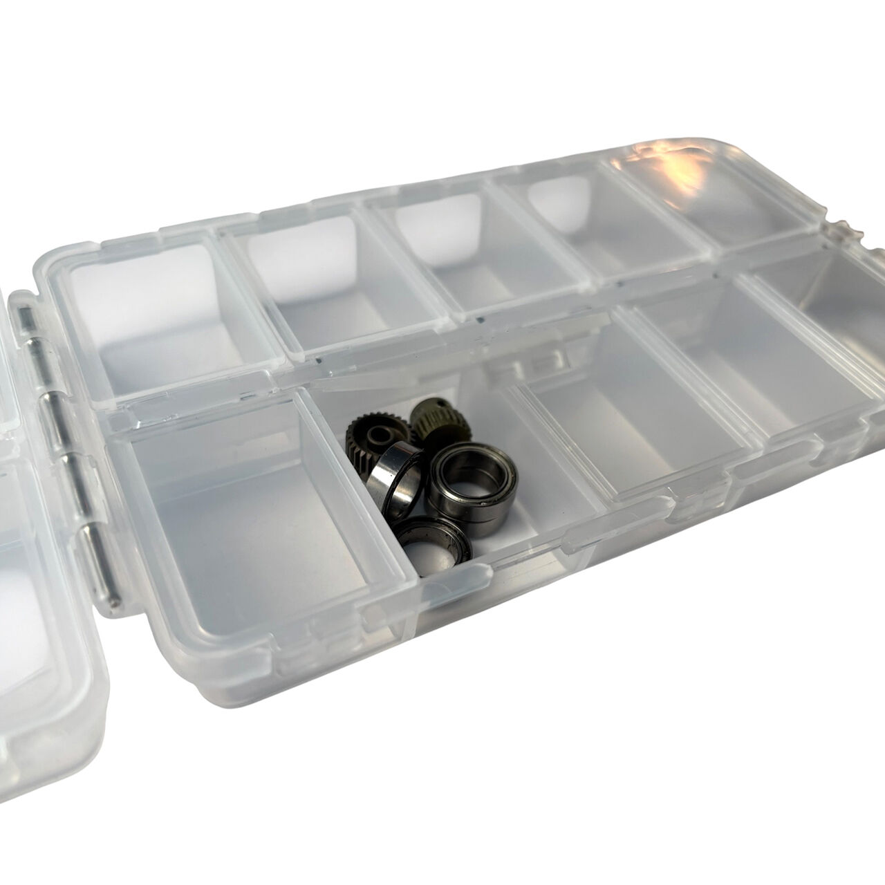 MR33-805013 MR33 Kleinteilebox doppelseitig klappbar 16 x 9,4 x 3,9cm mit 20 Fchern - Transparent (3)