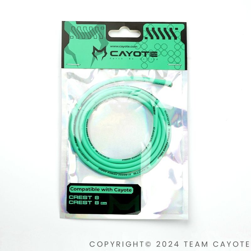 CA-CYECW07 CAYOTE 11AWG Silikonkabel (100cm) - Aurora Grn 1