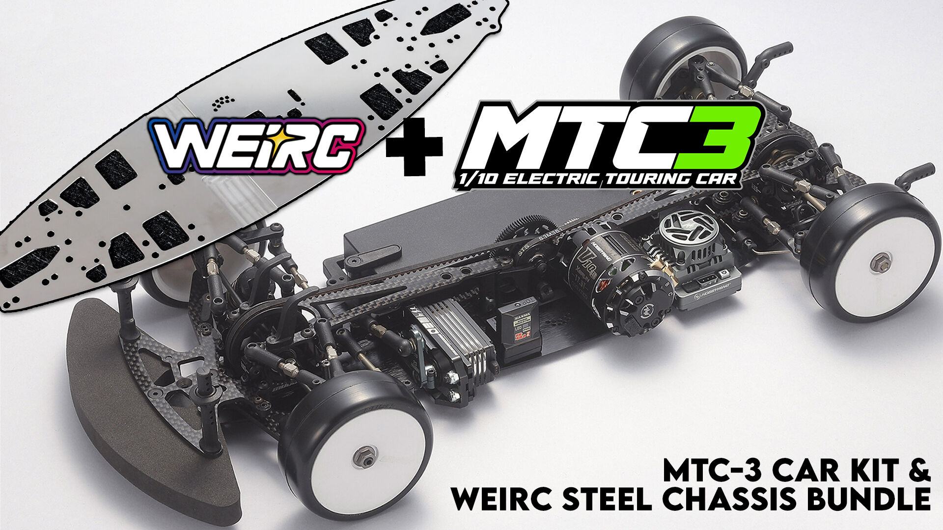 Mugen Seiki MTC-3 Touring Car Kit 1:10 PLUS WeiRC Stahl Chassis