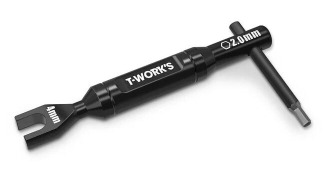 T-Work`s Duo Turnbuckle Tool with 2,0mm Hex Tip