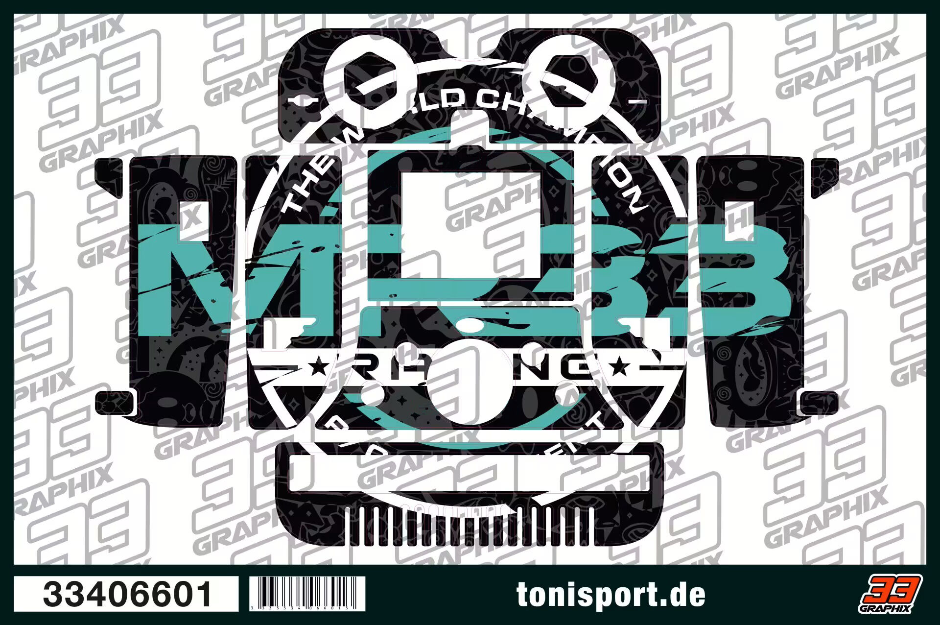 MR33 "MINT" Junsi 456 & 458 Duo Aufkleberbogen