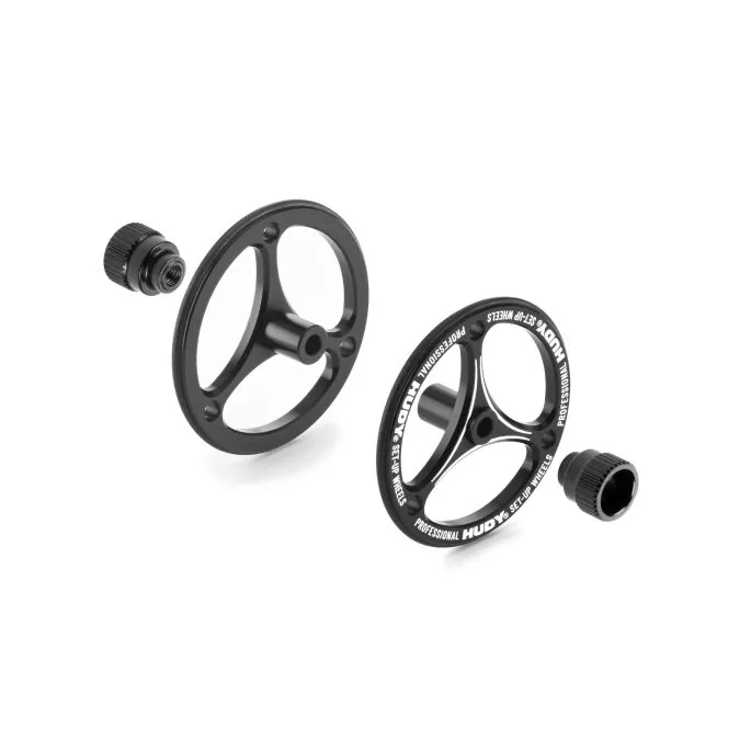 HUDY Aluminium Setup Wheels für 1:12 und 1:10 Pan Car (2)