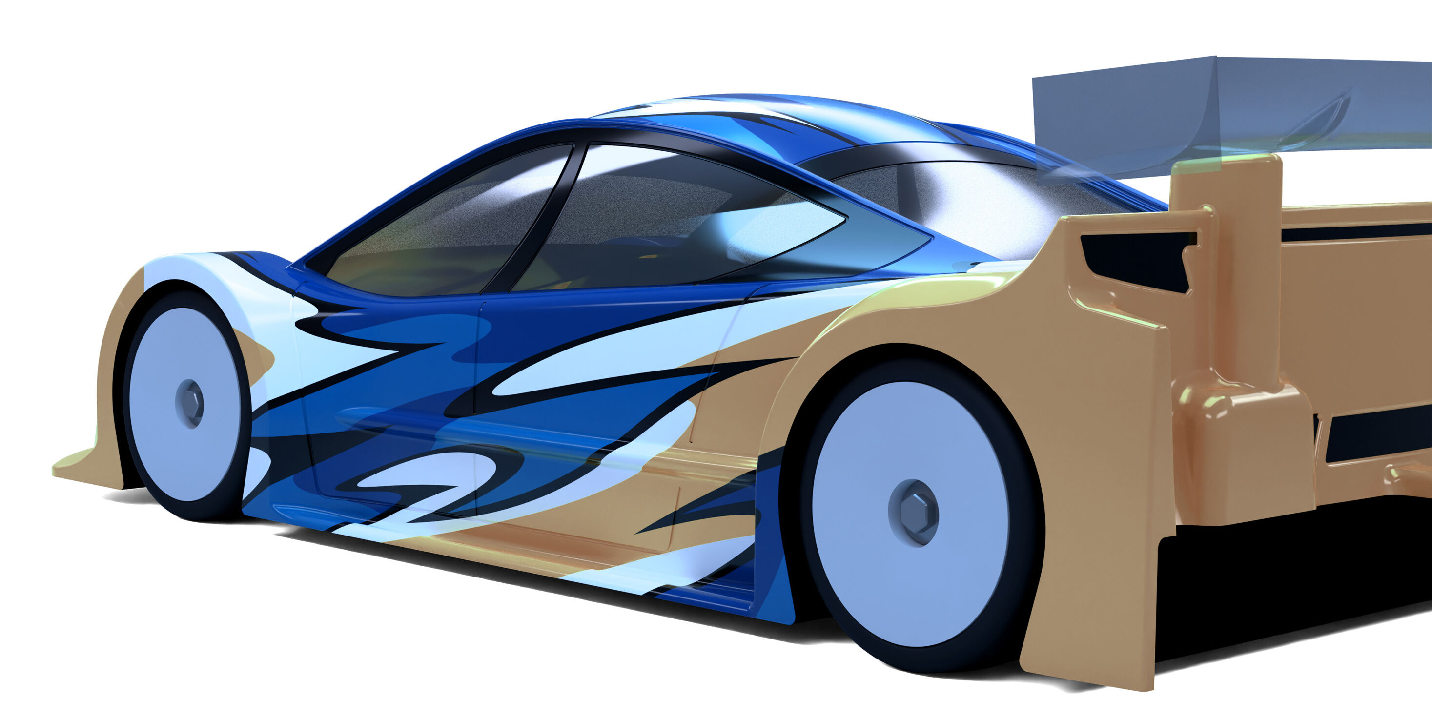 AV-001-05 Avalon Vortex 1-10 Tourenwagen Karosserie 190mm (unlackiert) 0,5mm 5