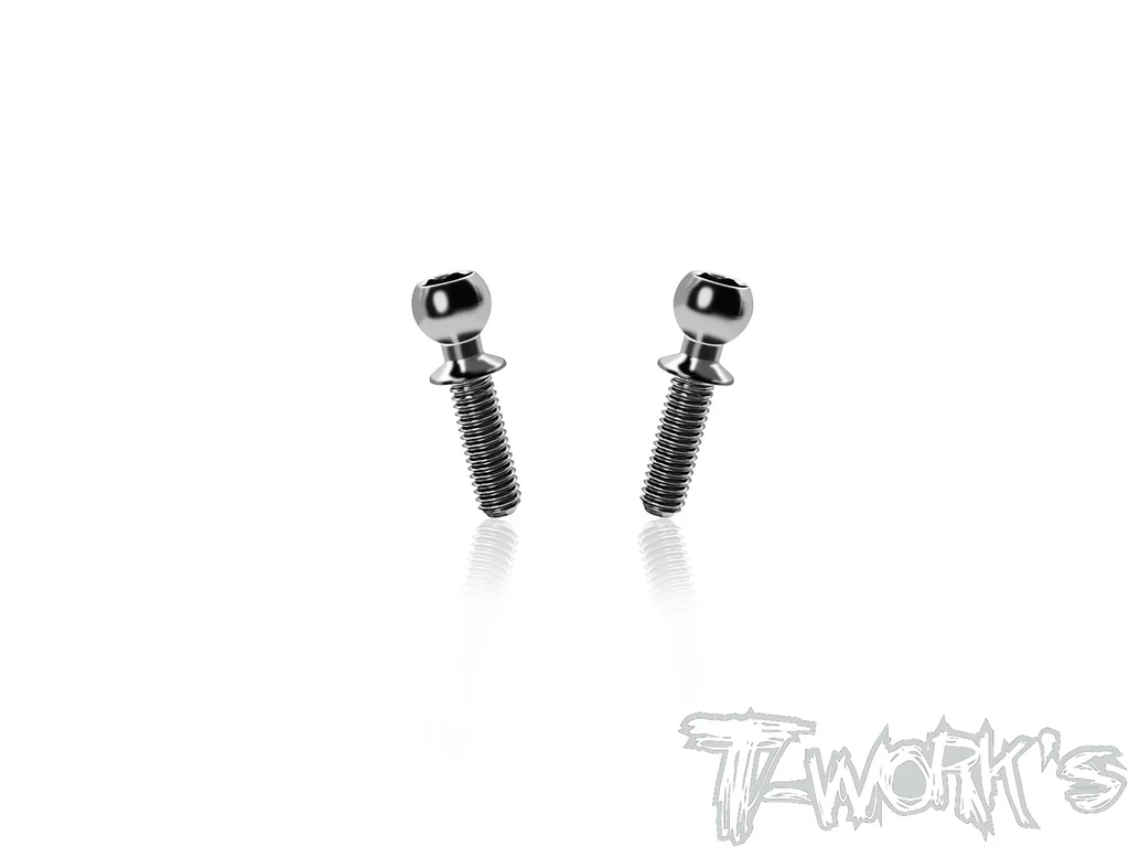 T-Work`s 64 Titanium Ball Stud 4,9 x 9mm for Xray X4-2026 (2)
