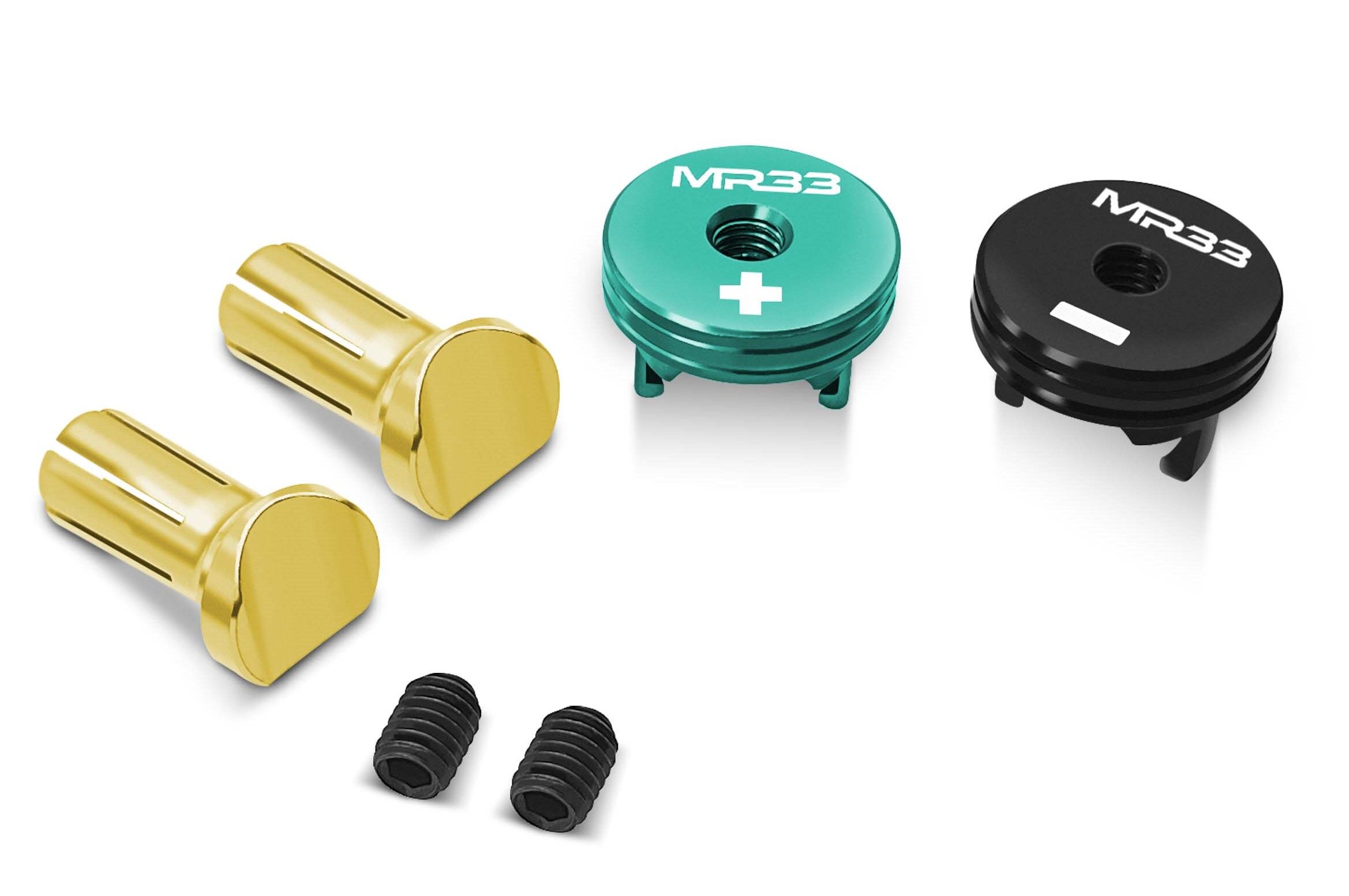 MR33 Heatsink Goldstecker Set 5mm - Cayote/Schwarz (2)