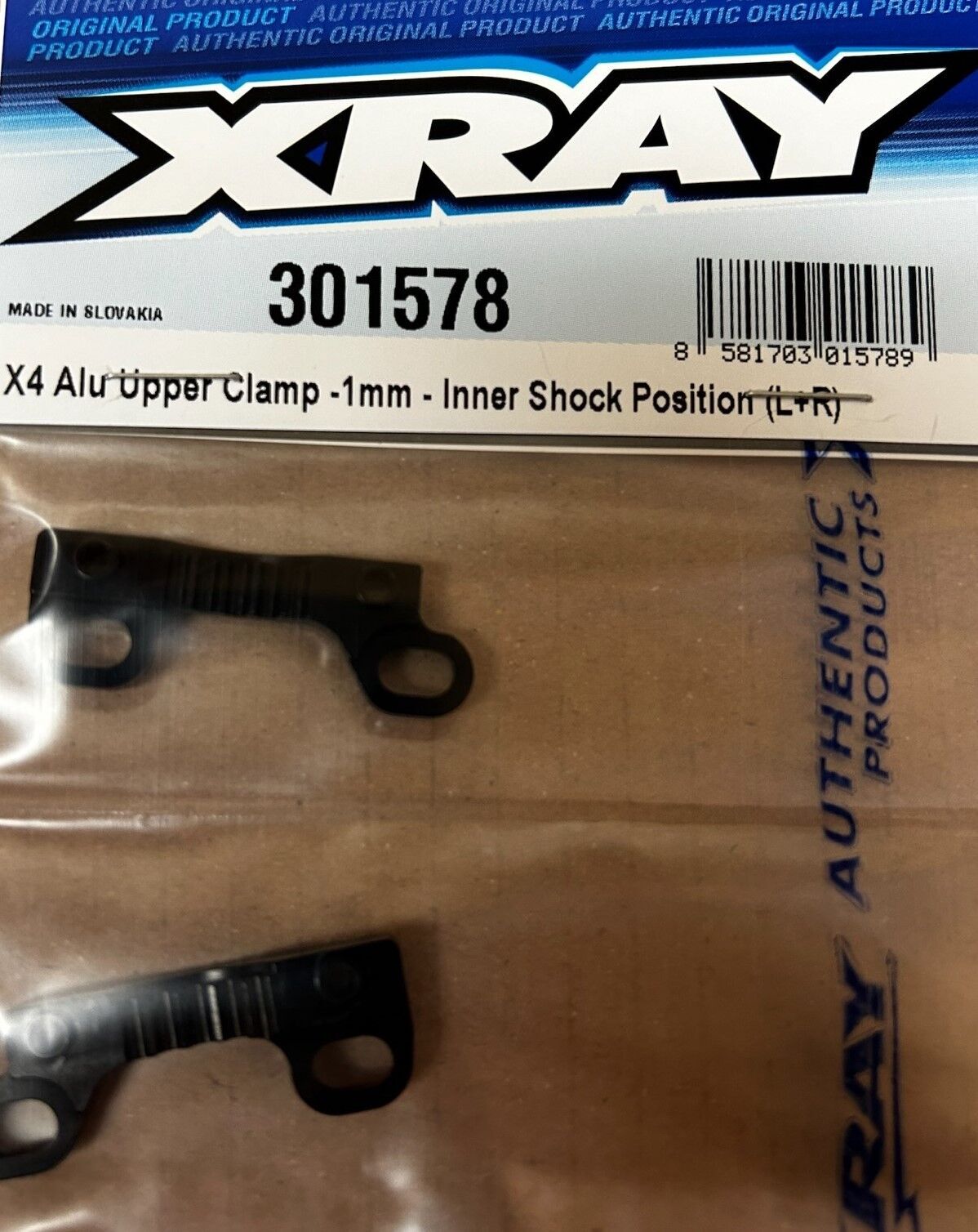 XRAY X4-2024 Aluminium Upper Bulkhead -1mm Inner Shock Position