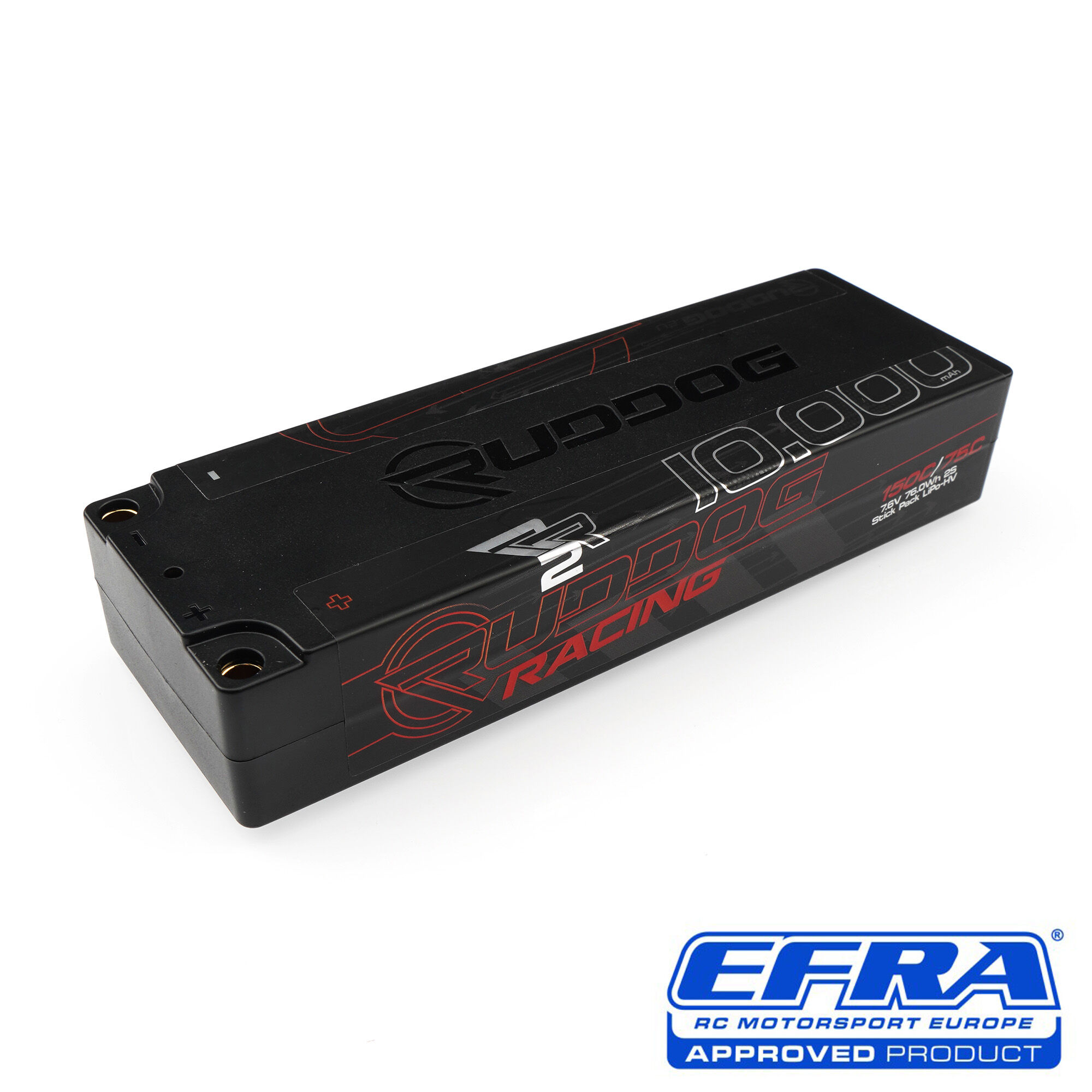 RUDDOG Racing RR2 10.000mAh 150C/75C 7.6V 25mm Stick Pack LiPo-HV Akku