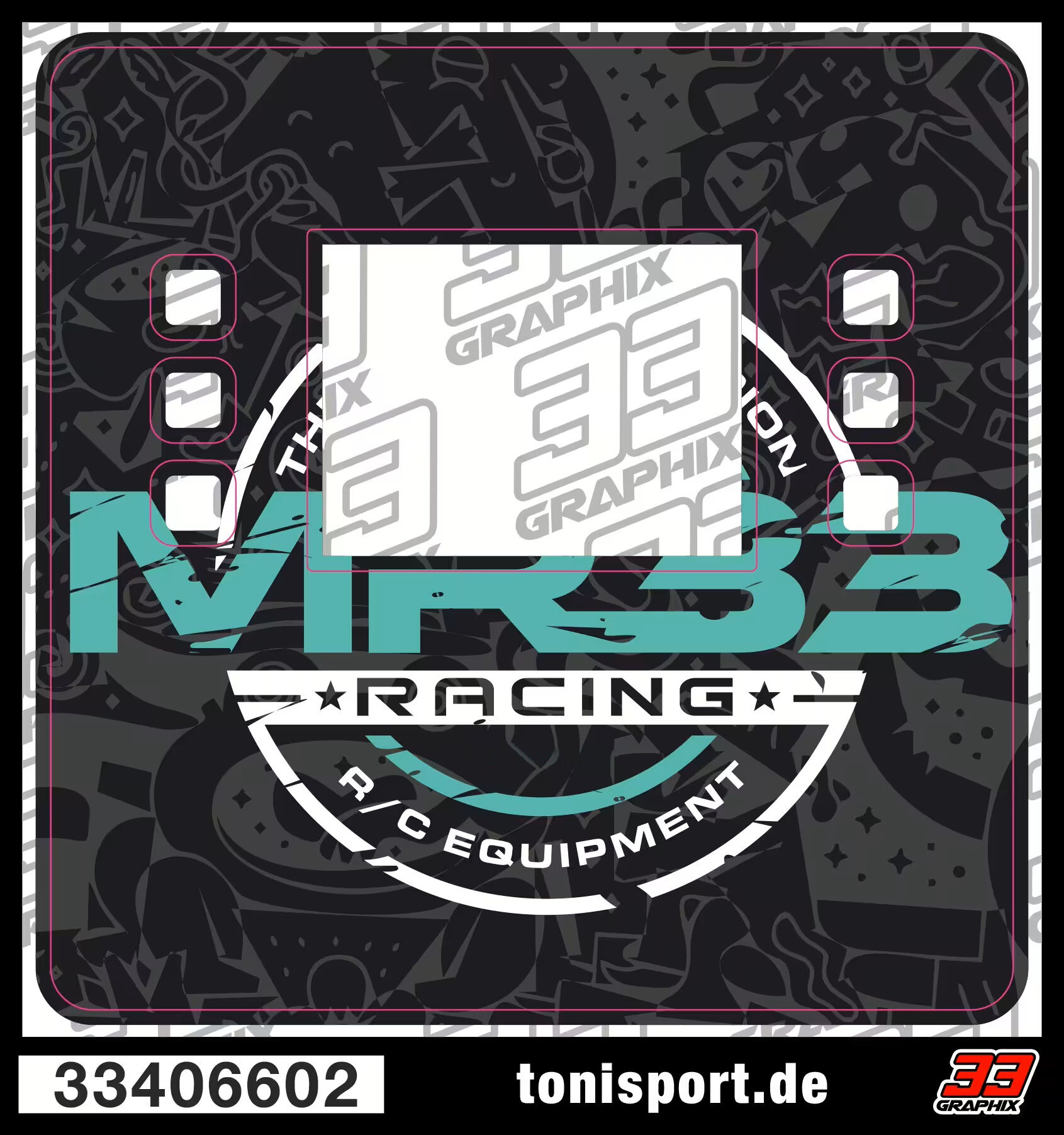 MR33 "MINT" ISDT K2 Air Skin Aufkleberbogen