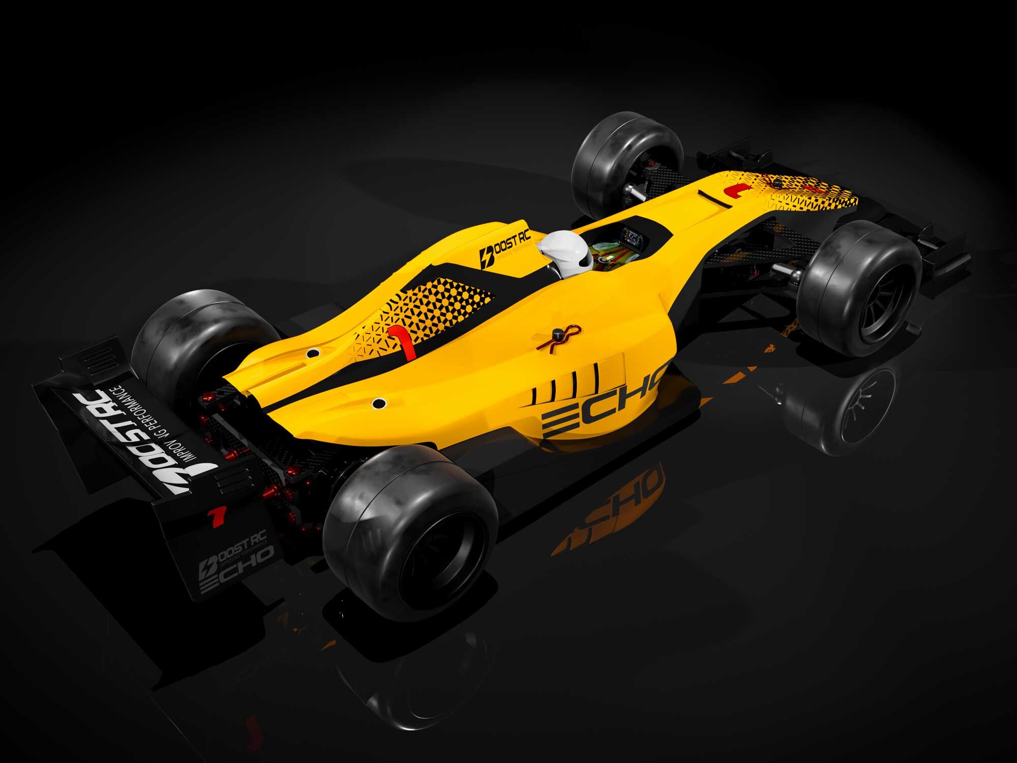 BRC-ECHOF1 Boost RC Echo F1 Karosserie 0,7mm (unlackiert) (4)