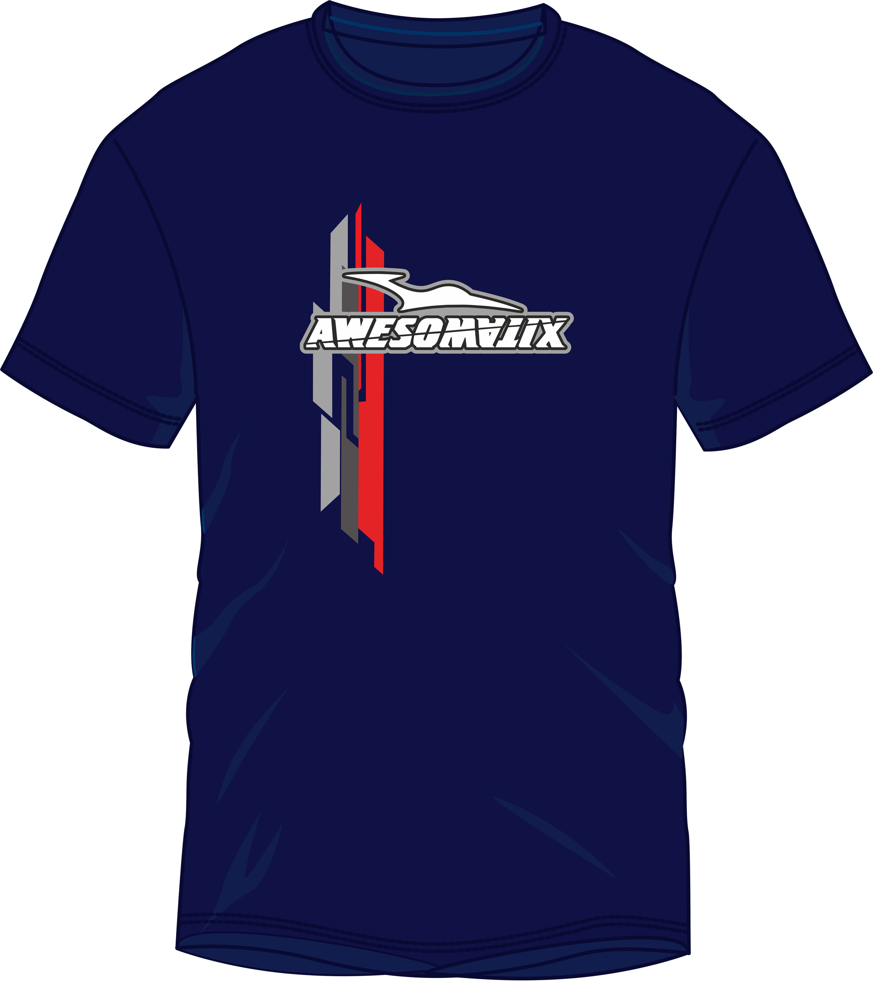 Awesomatix Team T-Shirt - Navy Blau