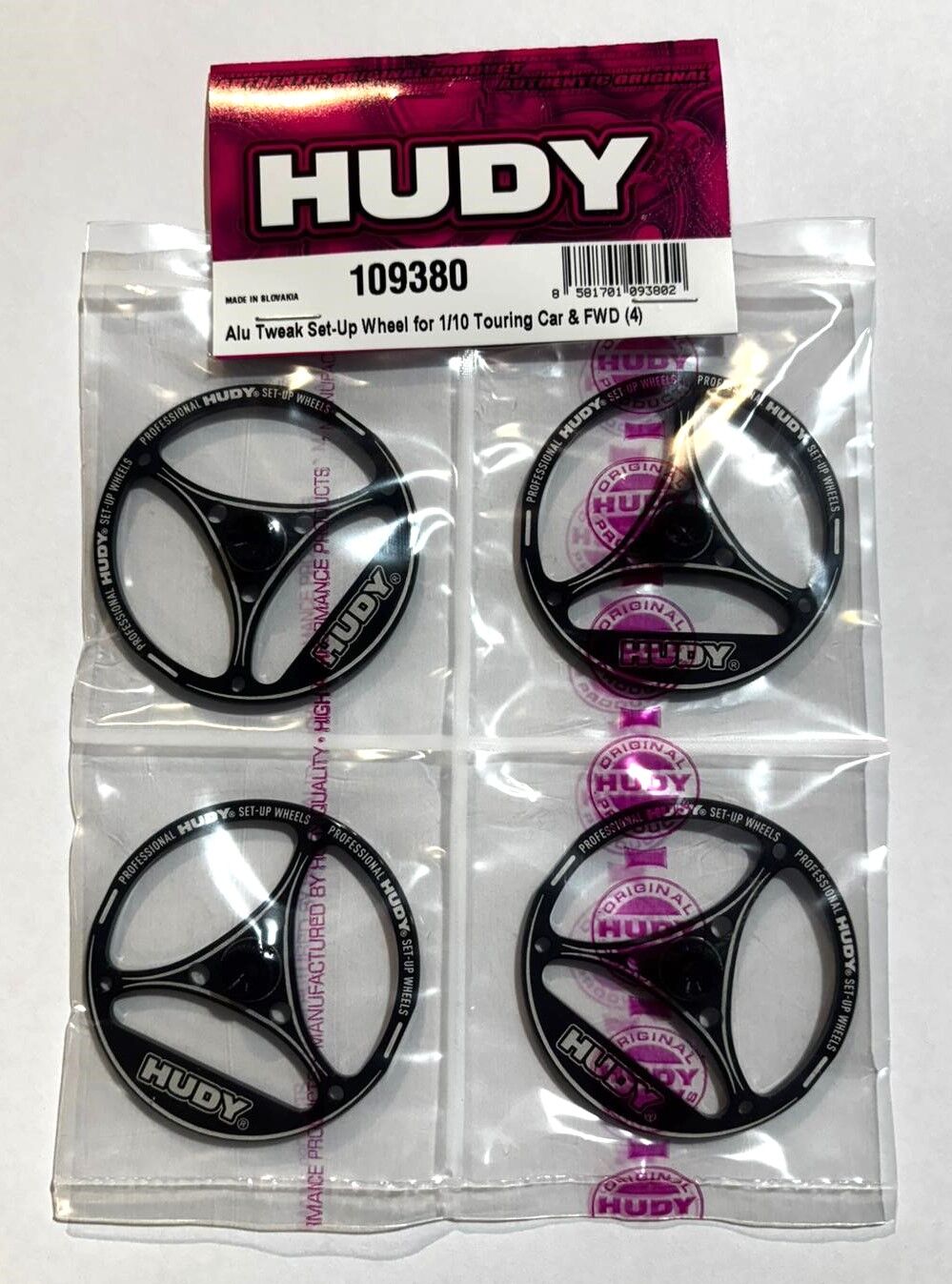 HUDY Aluminium Tweak Setup Räder für 1:10 Tourenwagen (4)